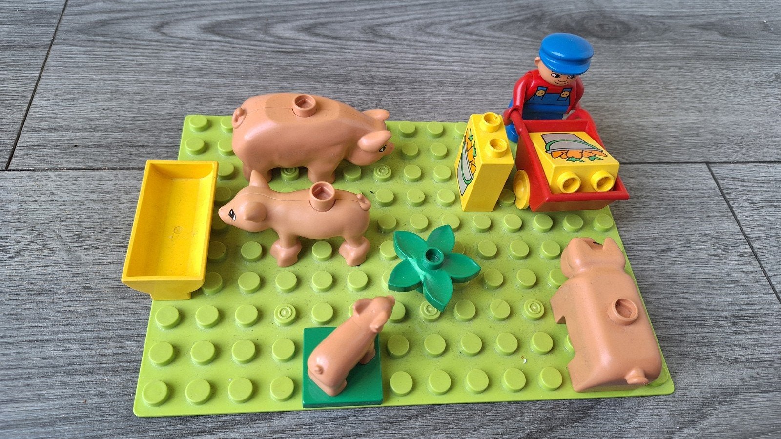 LEGO Duplo Boerderij Set met Varkens en Boertje, Ophalen of Verzenden, Gebruikt, Overige merken