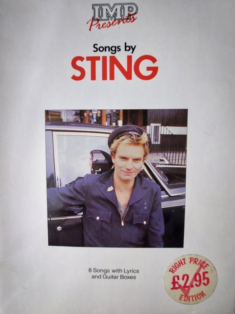 Songs by Sting - Gitaar/Zang Boek met Bladmuziek, Muziek en Instrumenten, Ophalen of Verzenden, Gebruikt