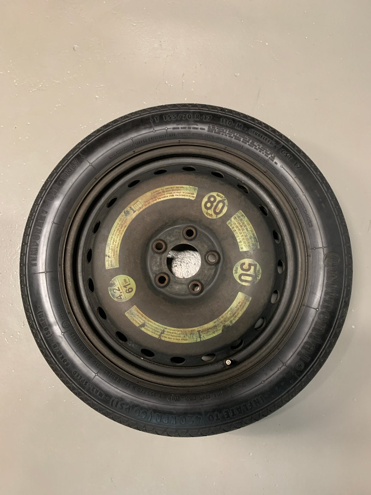 Continental band T 155/70 R 17, Ophalen of Verzenden, Gebruikt