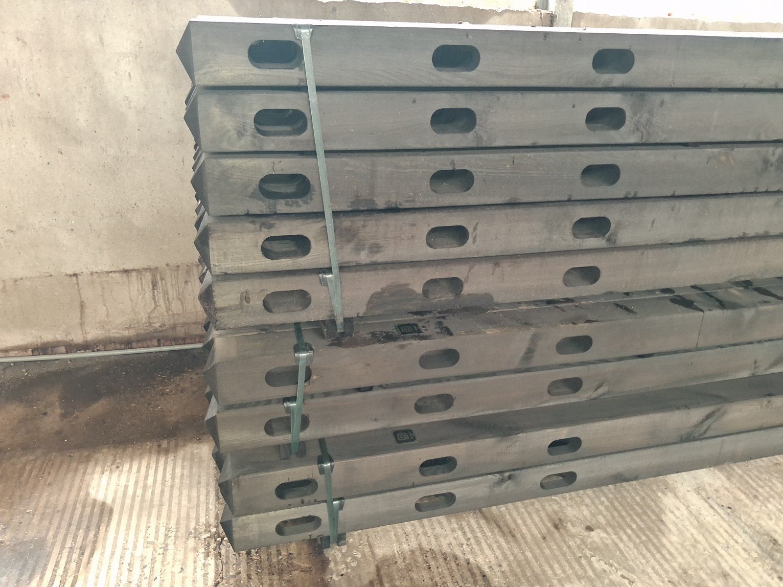 Doorsteek omheining hout, paardenbak, balken, palen, Dura2, Ophalen, Nieuw, Hout, Overige typen