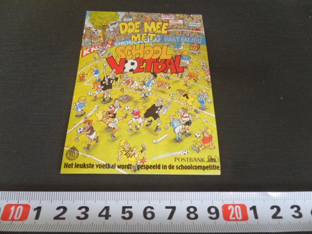 sticker postbank strip doe mee met school voetbal scheids *, Verzamelen, Ophalen of Verzenden, Zo goed als nieuw