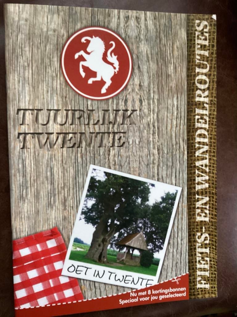 Tuurlijk Twente: Fiets- en Wandelroutes met Kortingsbonnen, Overige merken, Fiets- of Wandelgids, Europa, Ophalen of Verzenden
