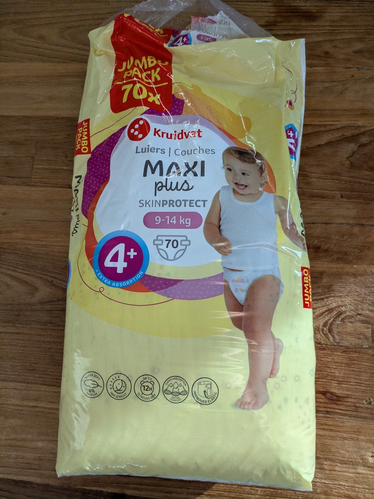 Kruidvat luiers 4+ jumbo pack - GRATIS, Kinderen en Baby's, Badjes en Verzorging, Ophalen, Nieuw, Overige typen