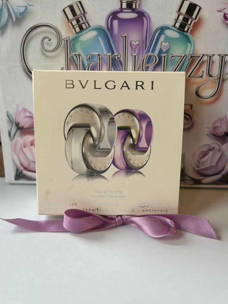 Bvlgari - omnia miniature coffret crystalline & amethyste, Ophalen of Verzenden, Nieuw, Miniatuur, Gevuld