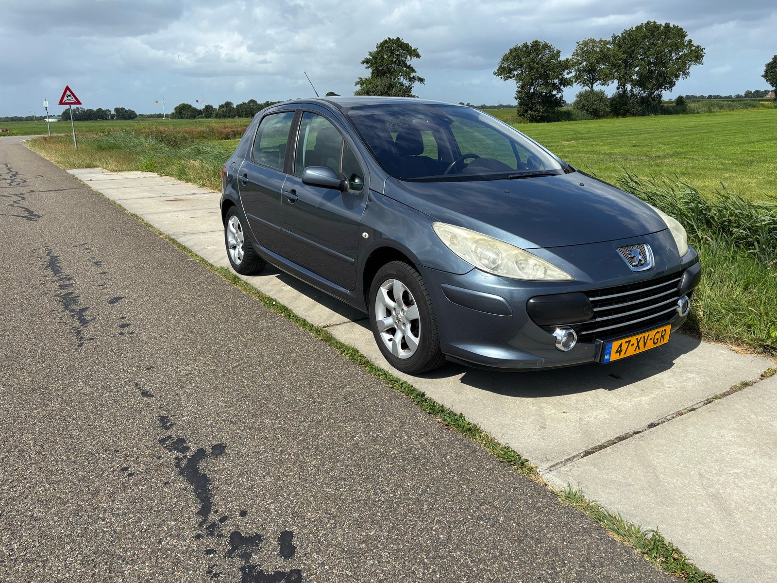 Peugeot 307 1.6 16V 5DR 2008 Grijs Nieuwe Apk, Voorwielaandrijving, 4 cilinders, 635 kg, 1200 kg