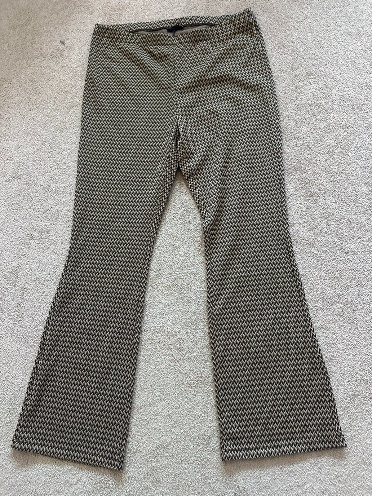 Stretch broek met wijde pijp, maat 46, Ophalen of Verzenden, Zo goed als nieuw, Zwart, Legging