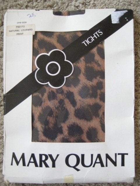 Mary Quant tights luipaardprint jaren '60 nylon kousen nieuw, Kleding | Dames, Stay-up kousen, Zwart, Nieuw, Overige maten