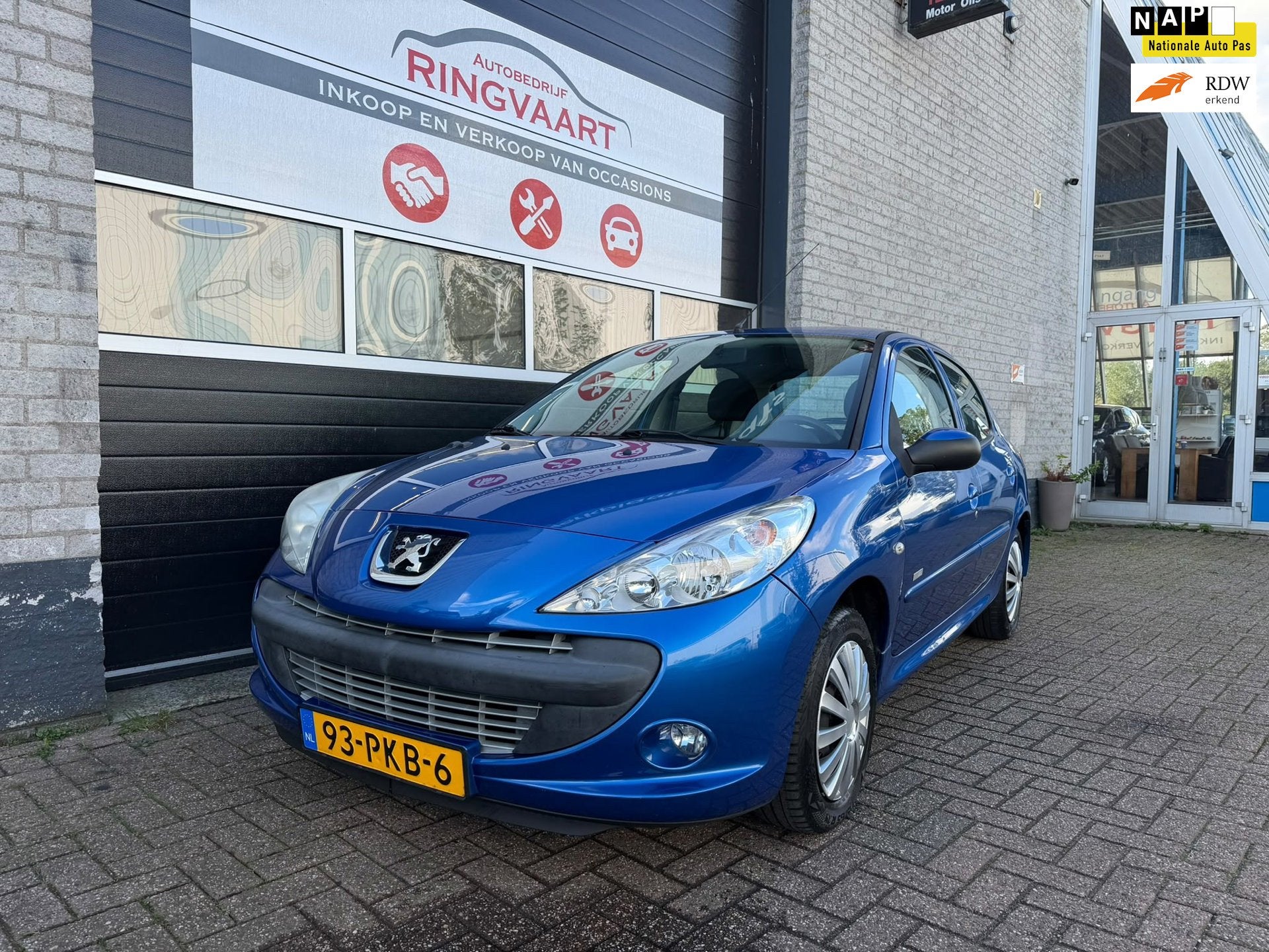 Peugeot 206 + 1.4 Millesim 200 Nette Auto Met 1 JAAR APK 2de, 4 cilinders, Blauw, Origineel Nederlands, Bedrijf