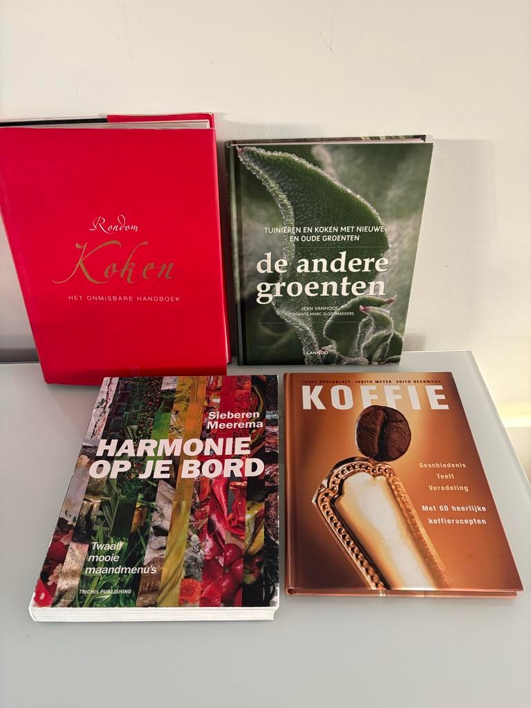 4 kookboeken in hele goede staat, Ophalen of Verzenden, Gelezen, Europa, Hoofdgerechten