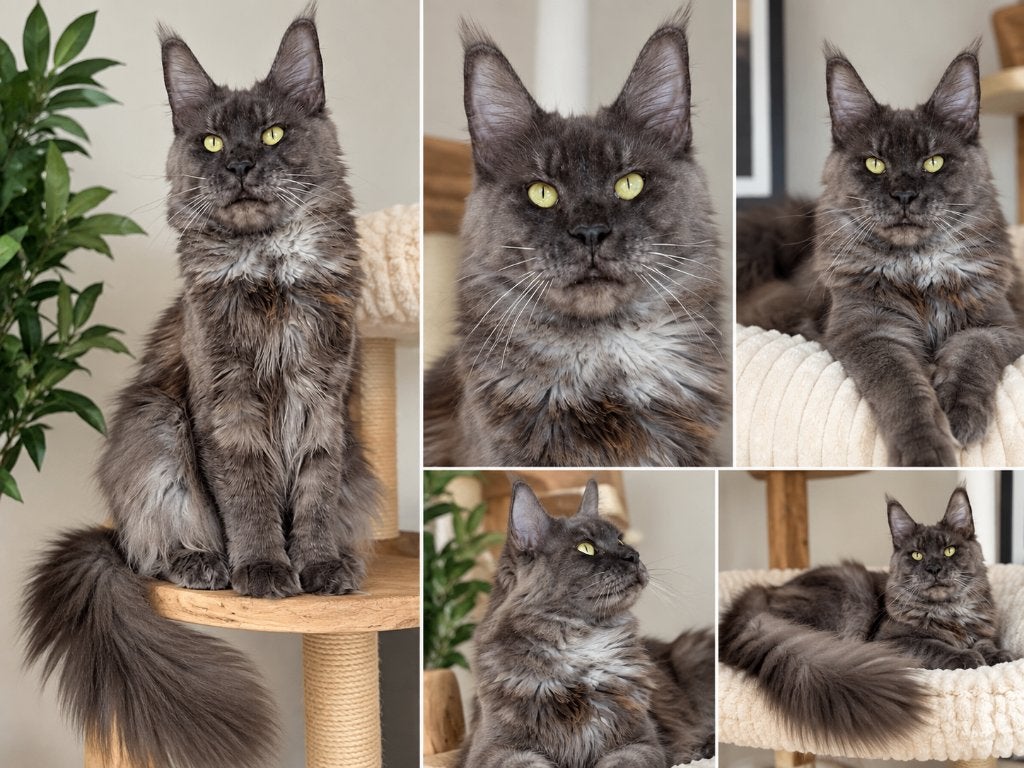 Maine coon poes met mooi kampioen stamboom Russisch lijn, Poes, Met stamboom, 3 tot 5 jaar