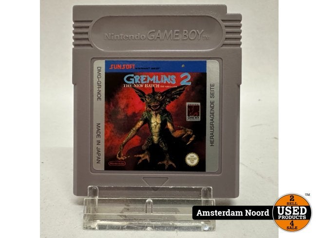 Nintendo GameBoy Gremlins 2, Nintendo, Gebruikt, Support@nintendo.com, 11-1 Hokotate-cho, Kamitoba, Minami-ku
Kyoto 601-8501
Japan