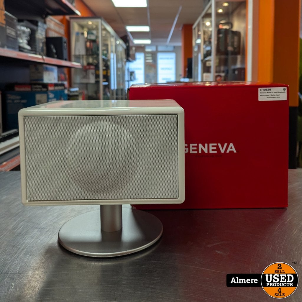 Geneva Model S met Bluetooth Wit in doos | Nette staat, Flex Ltd., Gebruikt, https://flex.com/contact-us, Nobelstraat 10, 5807 GA Oostrum LB, Limburg, Nederland
