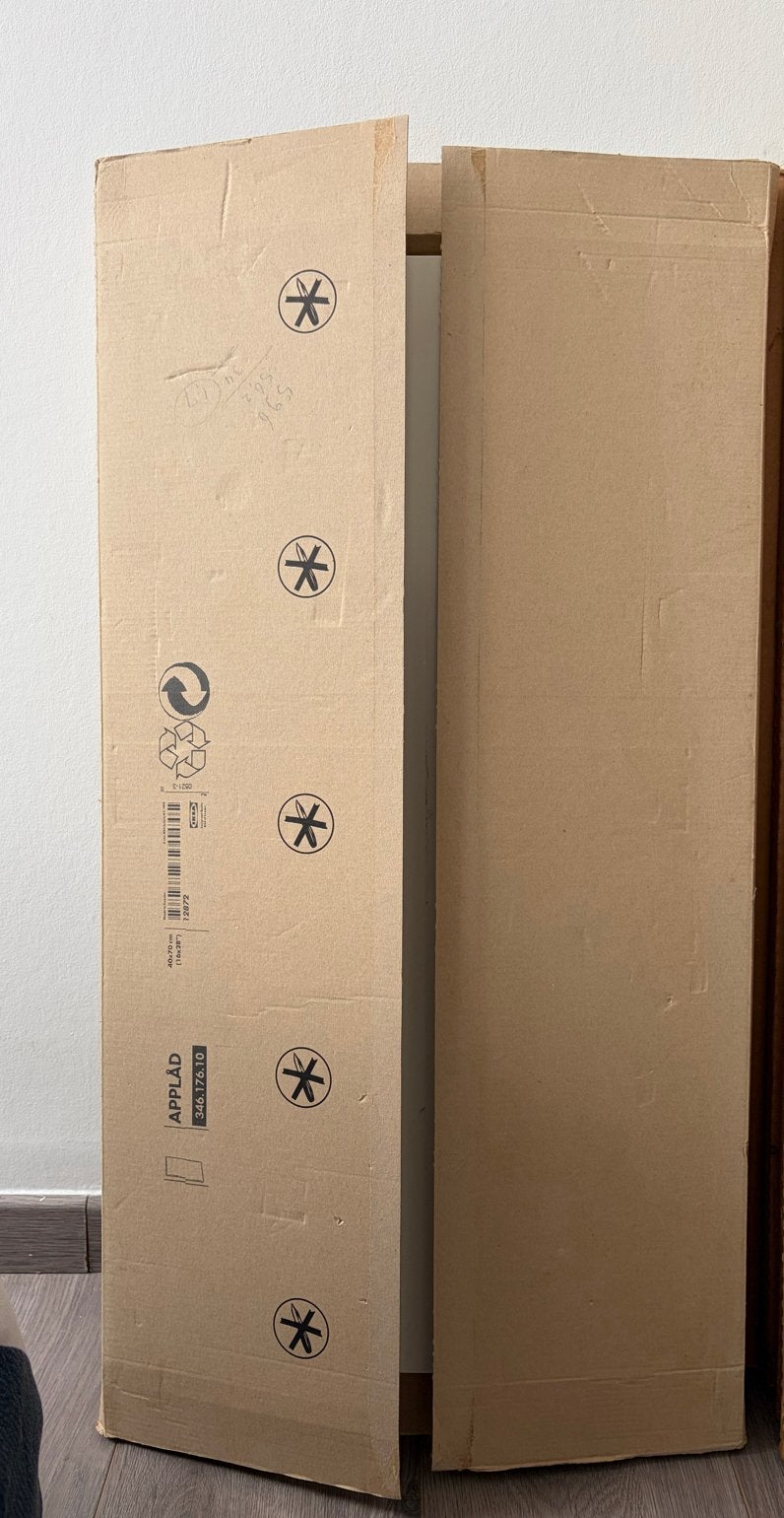 3x Ikea APPLÅD keukendeuren/-frontjes 40x70 cm (nieuw), Huis en Inrichting, Ophalen, Minder dan 50 cm, Wit, Nieuw