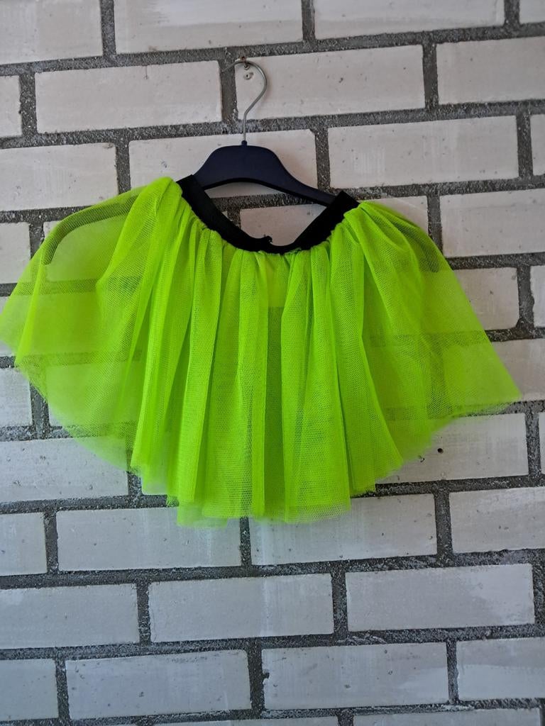 Rokje neon 134, Ophalen of Verzenden, Zo goed als nieuw, Meisje, Jurk of Rok