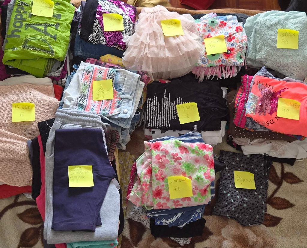 156 stuks Kinderkleren (134-164), Ophalen, Gebruikt, Diverse, Meisje