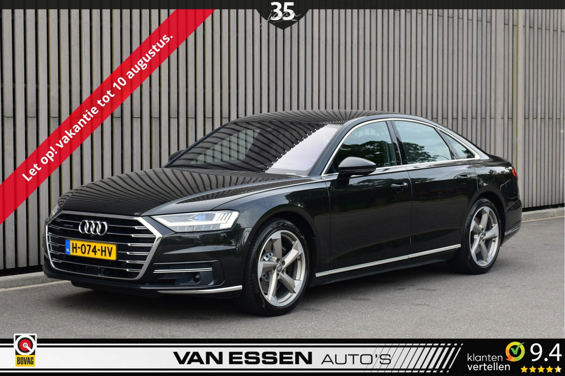 Audi A8 55 TFSI quattro Pro Line Plus 4-Wielsturing ACC Soft, Auto's, Audi, Gebruikt, Euro 6, 2995 cc, Leder