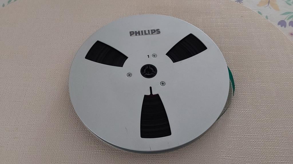 Aluminium Metalen  Bandrecorder spoel met Tape 18cm., Ophalen of Verzenden, Onderdeel