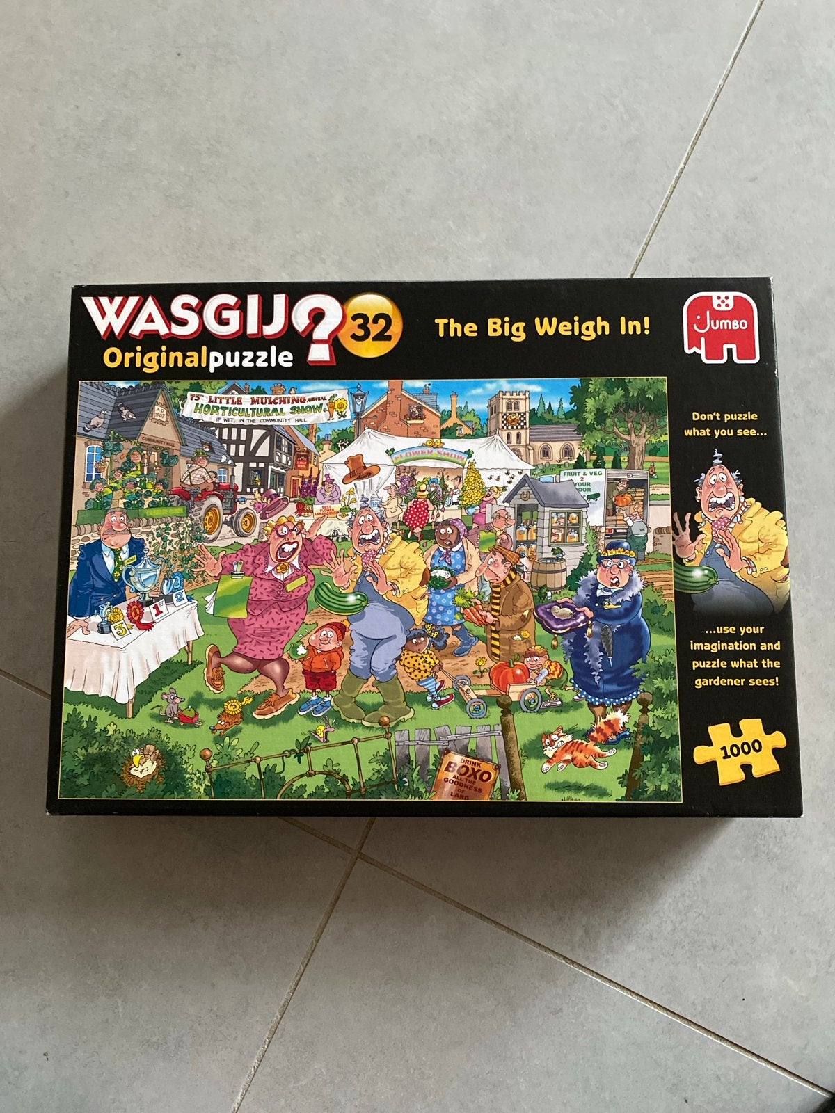 WASGIJ? Originalpuzzel 32 - The Big Weigh In! (1000 stukjes), Ophalen of Verzenden, 500 t/m 1500 stukjes, Zo goed als nieuw, Legpuzzel