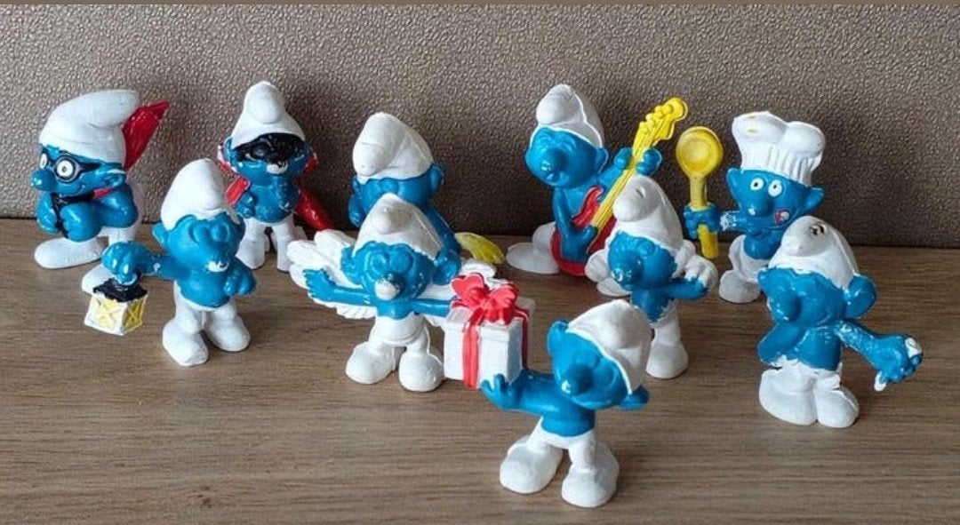Smurfen collectie - Verschillende Smurfen, Verzenden, Gebruikt, Verschillende Smurfen, Poppetje, Figuurtje of Knuffel