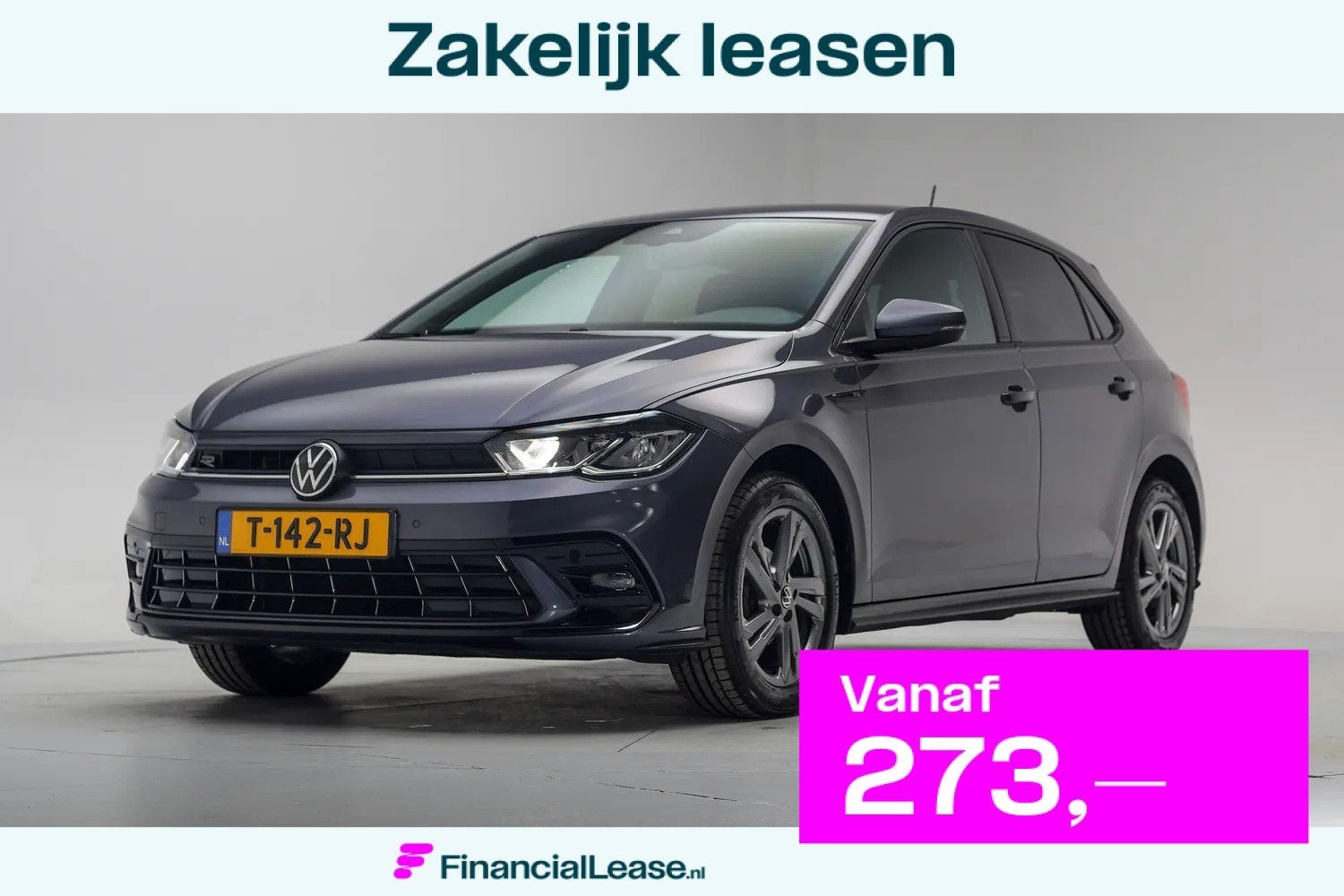 Volkswagen Polo 1.0 TSI R-Line [ Adapt.cruise Parkeerhulp Ap, Gebruikt, 95 pk, 49 €/maand, Origineel Nederlands
