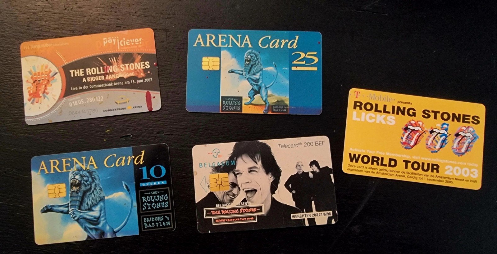 Rolling Stones Arena cards, Eén persoon