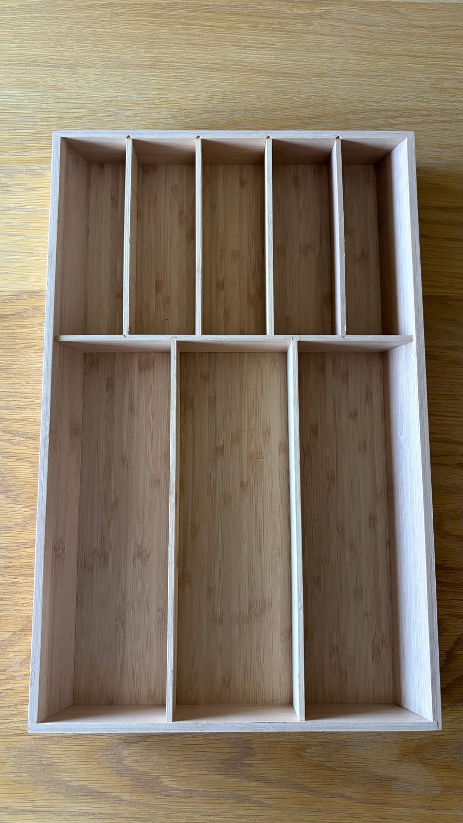 IKEA UPPDATERA set bamboe organizers (bestekbak + lang vak), Beige, Hout, IKEA, Ophalen of Verzenden