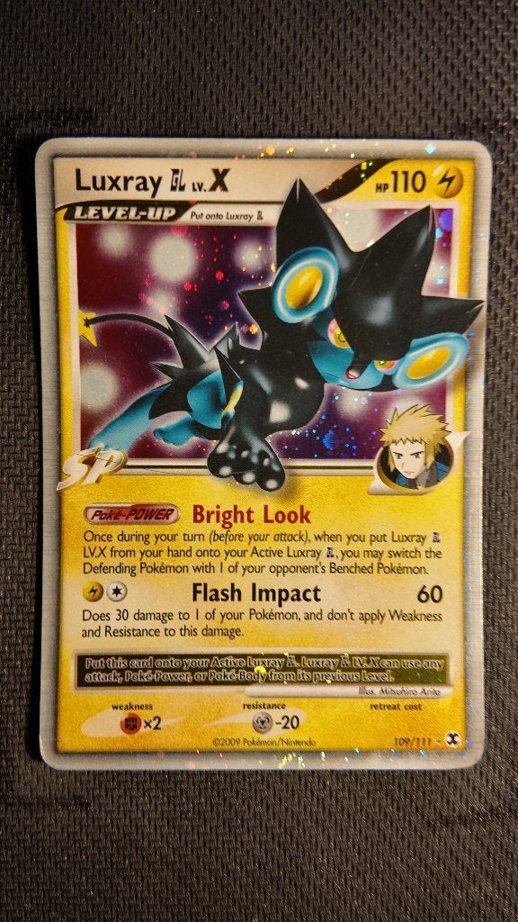 Luxray GL LV.X 109 Rising Rivals | Pokemon kaart, Ophalen, Losse kaart, Foil
