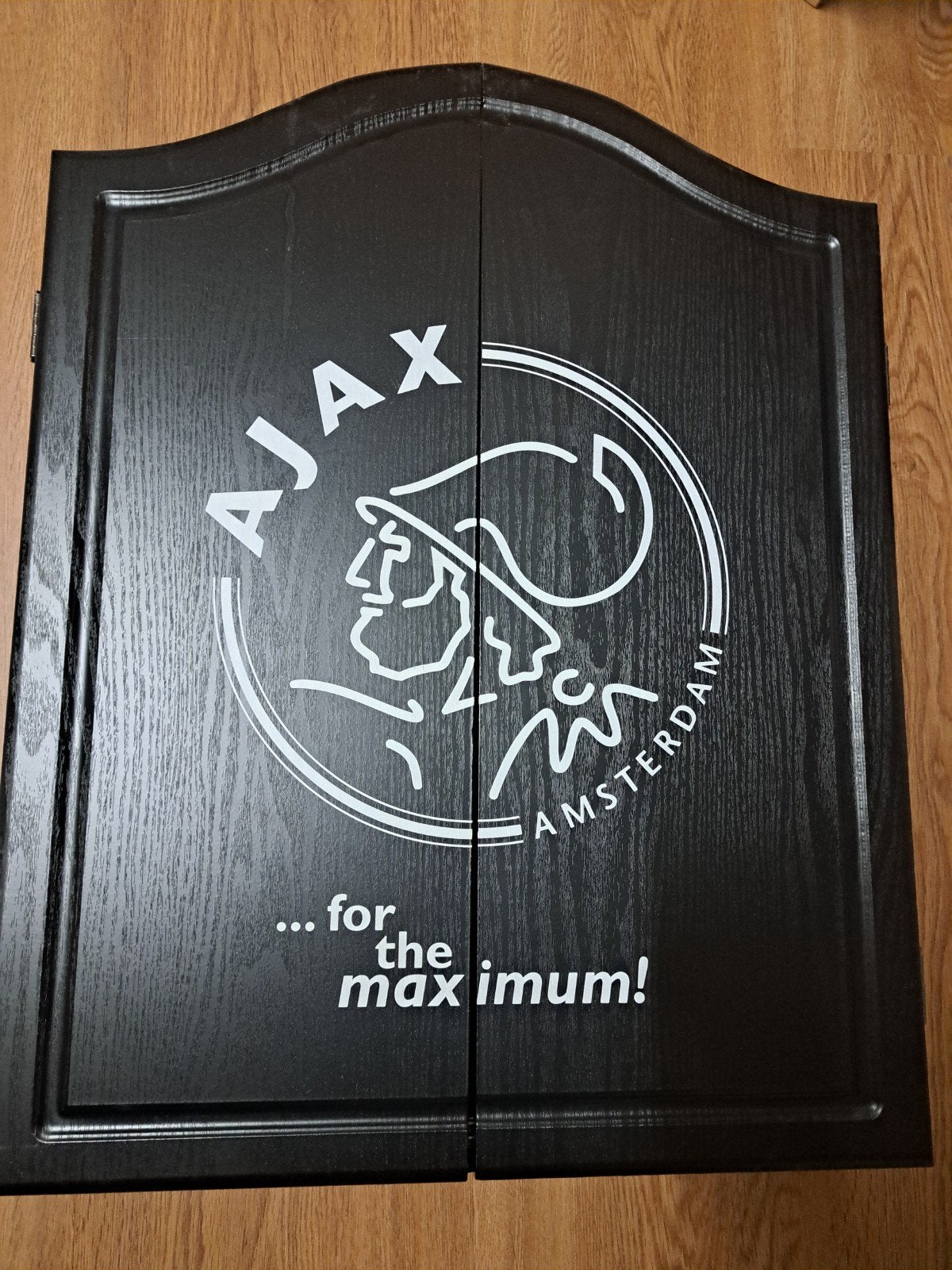 Ajax Dartkast mooi donkerblauw hout, Ophalen of Verzenden, Dartbord