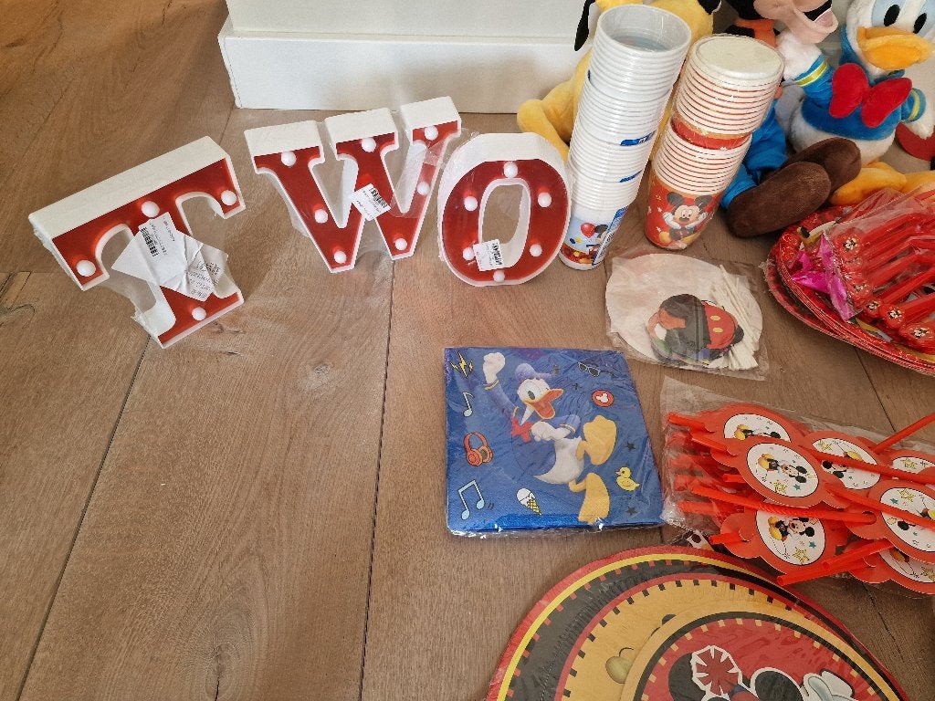 Versieringen voor kinderverjaardag Disney/Mickey thema, Ophalen of Verzenden, Nieuw, Versiering, Verjaardag