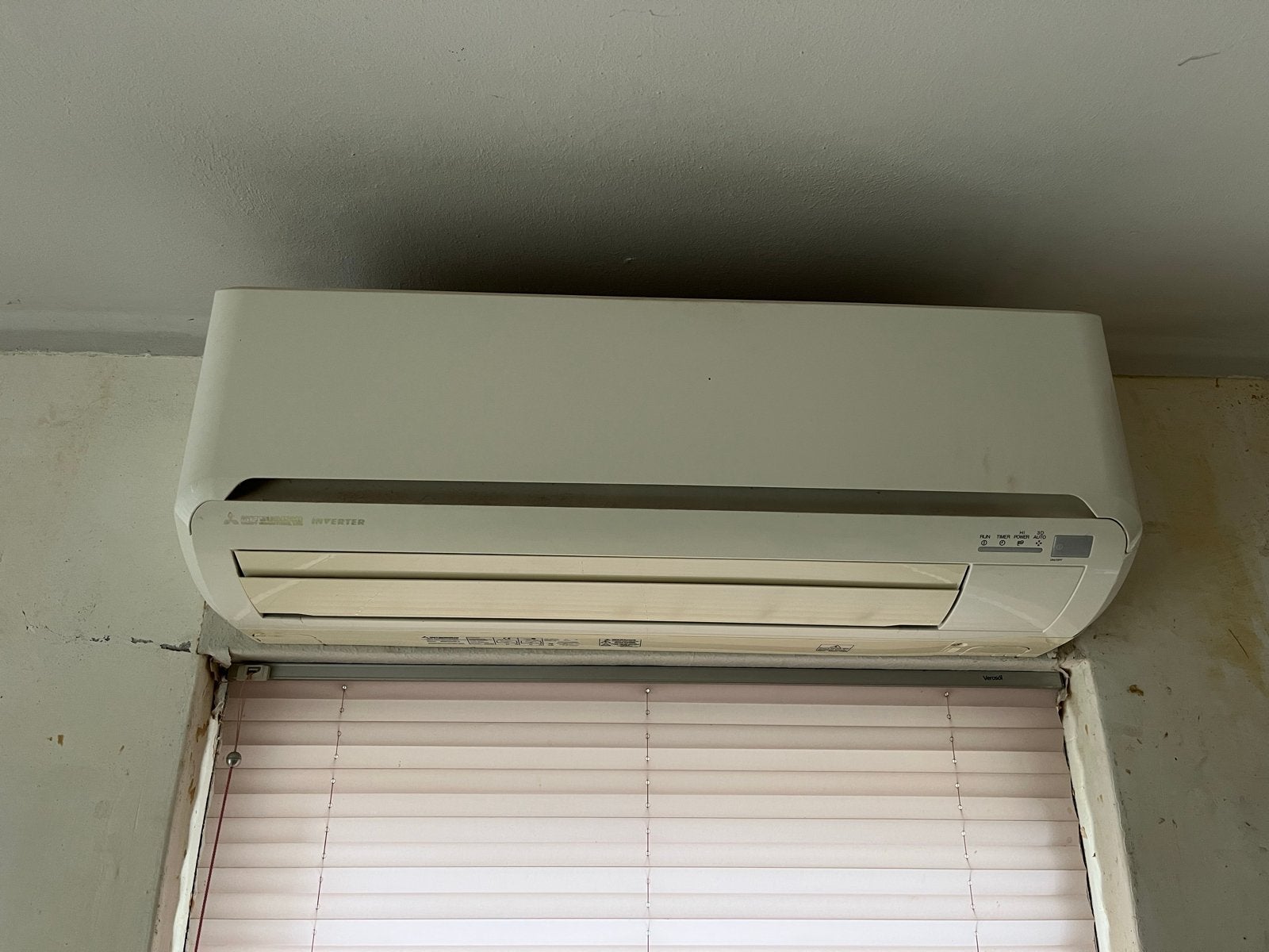 Mitsubishi Split Unit Airco - Koelen, Verwarmen, Ophalen, Gebruikt, Minder dan 60 m³, 3 snelheden of meer