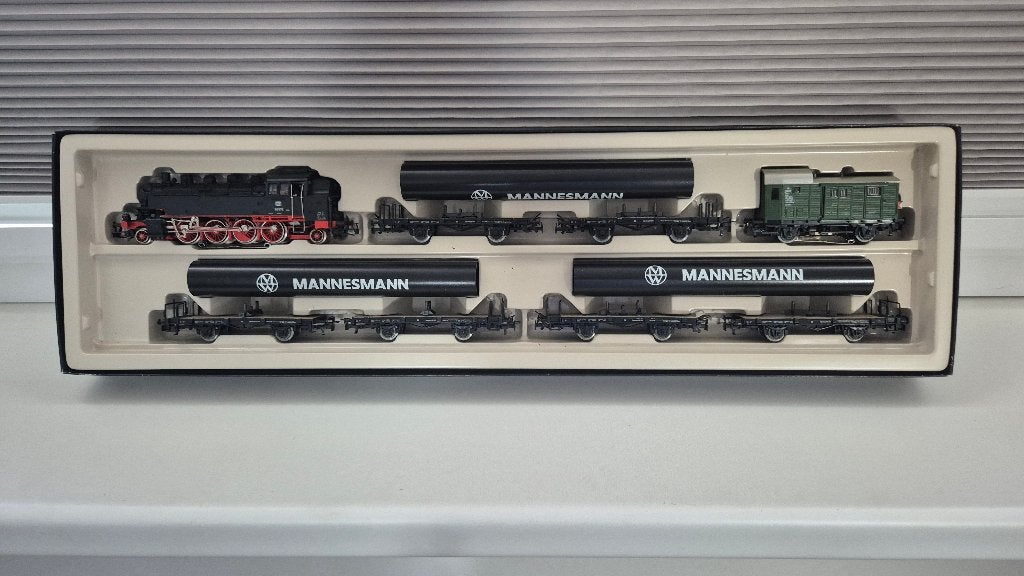 Märklin H0 2854 - Set "Mannesmann" met BR 86 DB (digitaal), Overige merken, Gelijkstroom of Wisselstroom, Brug, Tunnel of Gebouw