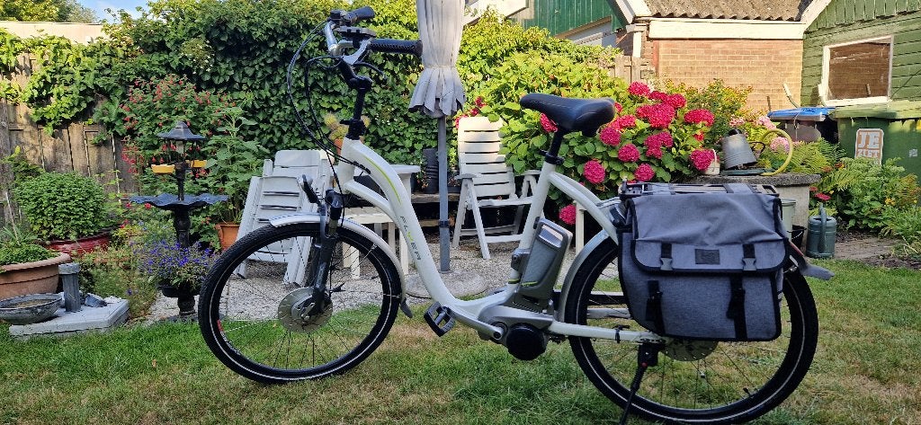 Flyer elektrische fiets, Fietsen en Brommers, Elektrische fietsen, Gebruikt, 47 tot 51 cm, 50 km per accu of meer, Ophalen