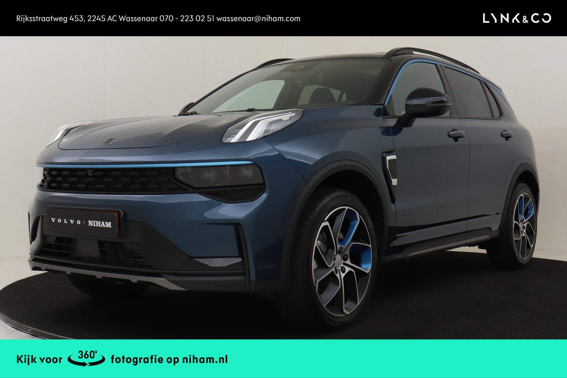 Lynk & Co 01 1.5 PHEV -PANO.DAK|ELEK.STOEL|HARMANINFINITY|36, 12 maanden, Stof, Euro 6, Blauw