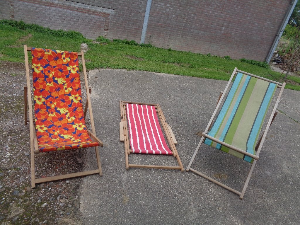 strand/klapstoeltjes, Caravans en Kamperen, Ophalen, Gebruikt, Campingstoel
