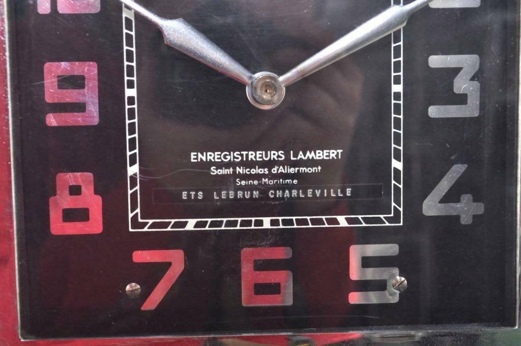 Industriële Franse klok vintage wandklok 220V SUPER, Ophalen of Verzenden, Gebruikt, Wandklok