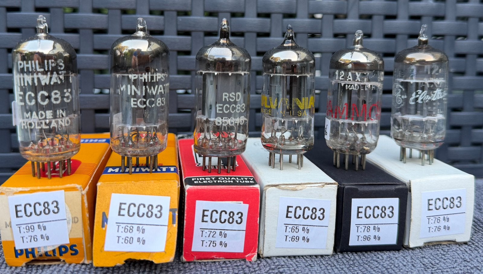 6x diverse ecc83 buisjes, Ophalen of Verzenden