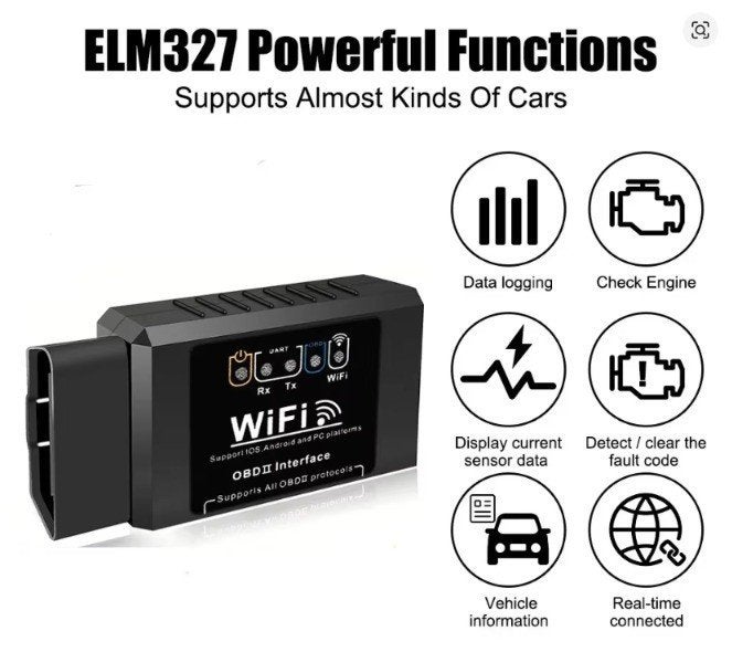 ELM327 V1.5 OBDII WiFi Auto Diagnose Scanner — NIEUW, 3297488595@qq.com, Shenzhen Jialejia Trading Co., Ltd., Nieuw, Ophalen of Verzenden