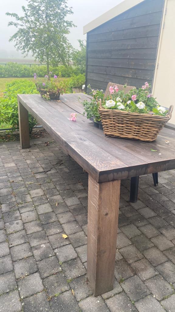 Tafel / tuin, Tuin en Terras, Ophalen, Gebruikt, Rechthoekig, Hout
