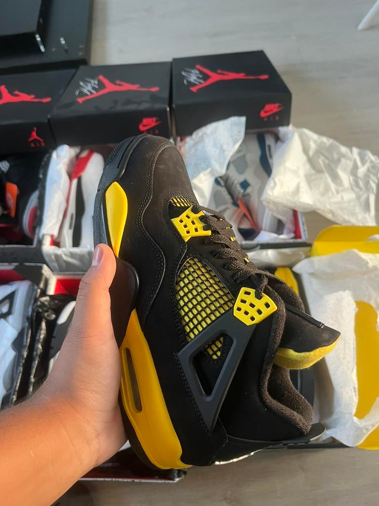 Jordan 4 Yellow Thunder Maat 41, Kleding | Heren, Schoenen, Nieuw, Sneakers of Gympen, Overige kleuren, Ophalen of Verzenden