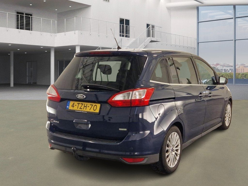 Ford Grand C-Max 1.0 Edition Plus|PANO|NAVI|TREKHAAK|PSENSOR, 125 pk, Gebruikt, Blauw, Origineel Nederlands
