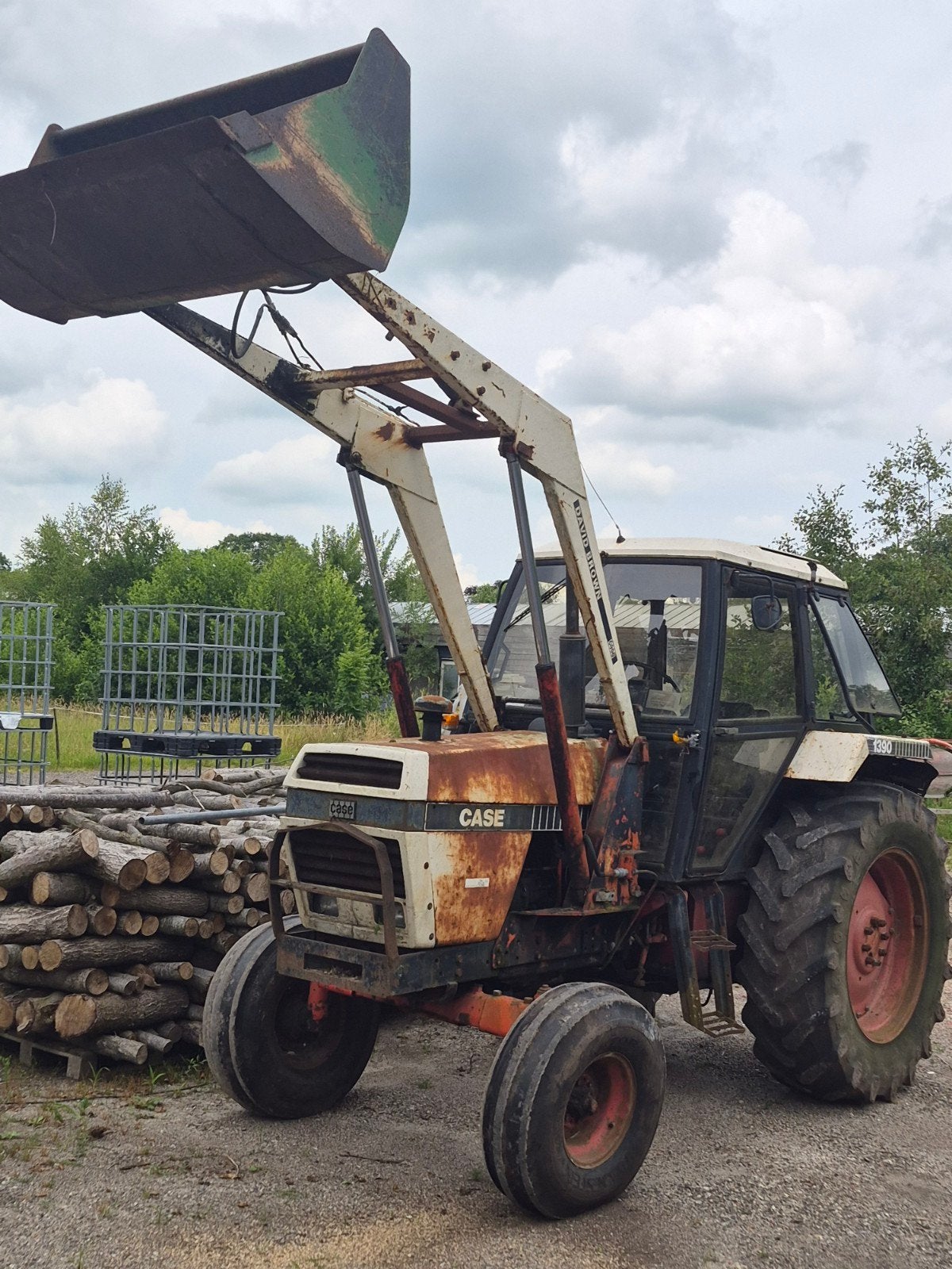 Case 1390 met voorlader, Ophalen, Gebruikt, Tot 2500, Case IH