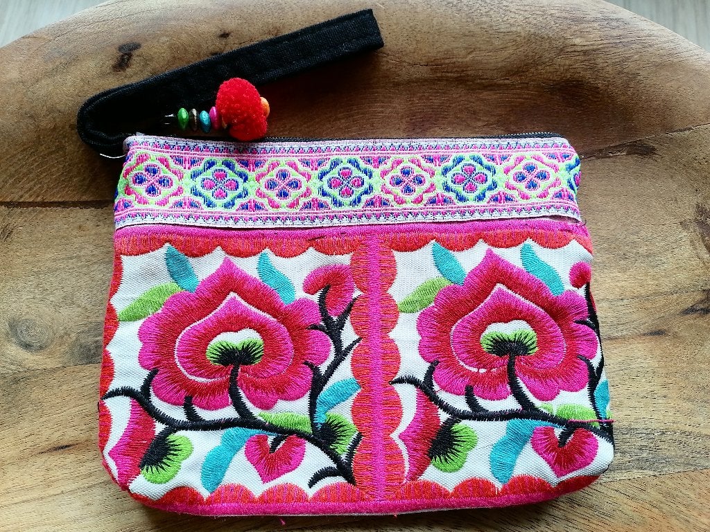 Nieuwe handgemaakte etnische Hmong etui of clutch, Ophalen of Verzenden, Nieuw