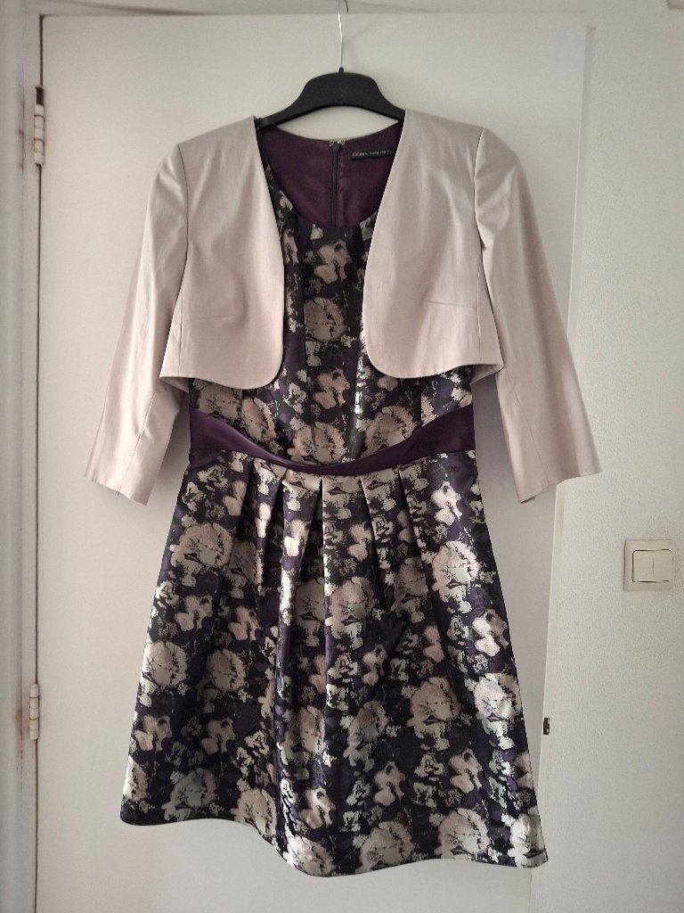 Steps cocktail jurk met jasje, Kleding | Dames, Jurken, Maat 38/40 (M), Paars, Ophalen of Verzenden, Knielengte