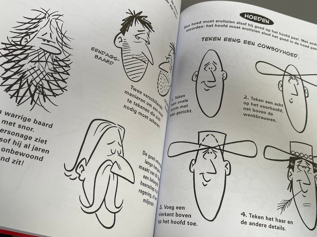 Cartoons tekenen figuren en gezichten / 2010, Ophalen of Verzenden, Zo goed als nieuw, Boek of Gids