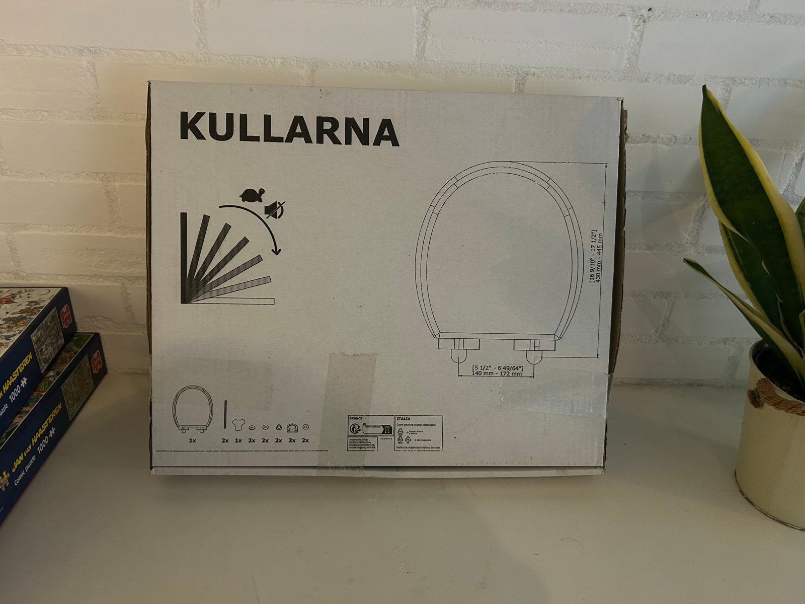 Nieuwe IKEA KULLARNA toiletbril - Zwart, ongebruikt, Doe-het-zelf en Verbouw, Ophalen, Nieuw, Toilet