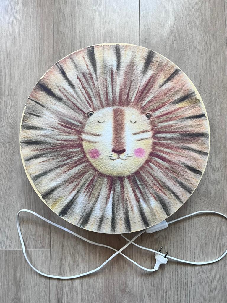 Wandlamp leeuw, Ophalen, Zo goed als nieuw, Lamp