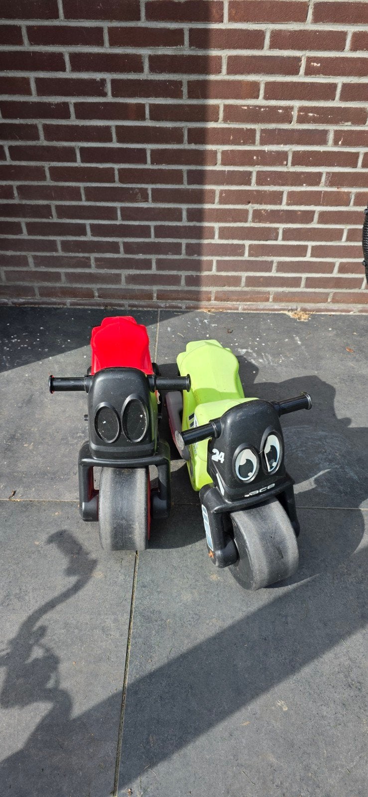 Loopmotoren voor kinderen - Rood en Groen, Ophalen, Gebruikt, Loopfiets