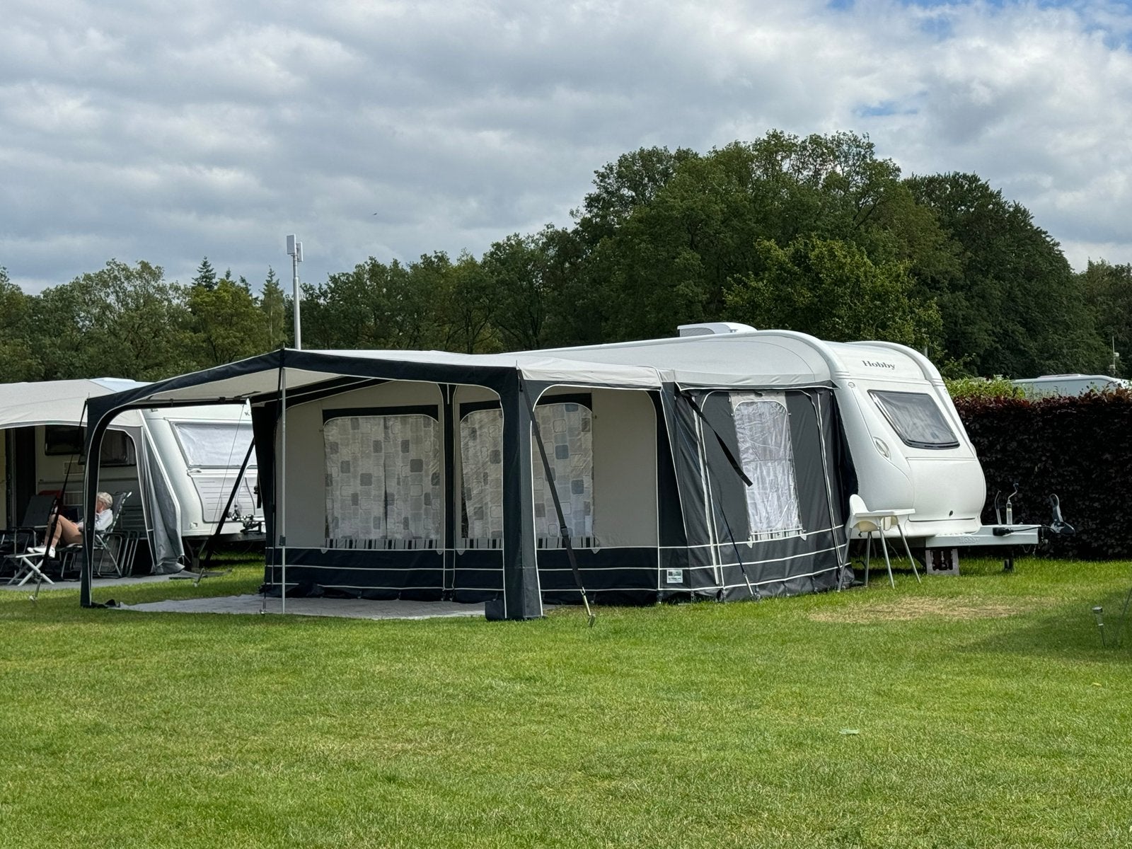 Luifel voor caravan - maat 13 - 950cm omloopmaat caravan, Ophalen, Gebruikt