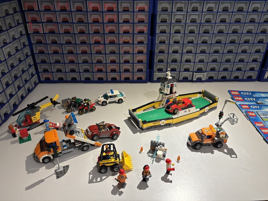 LEGO city voertuigen set., Kinderen en Baby's, Inclusief instructies, Lego, Ophalen of Verzenden, Complete set