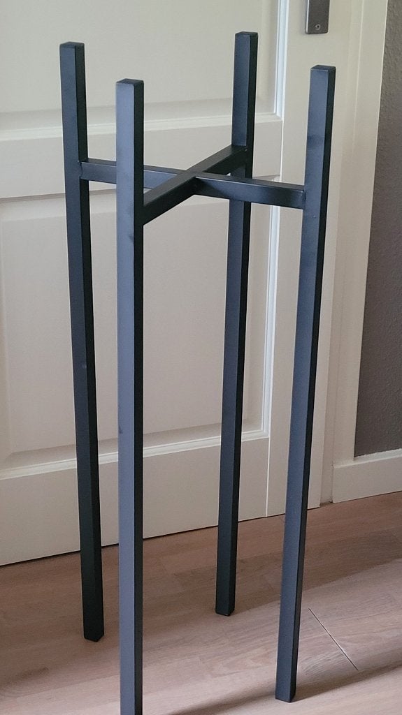 Plantenstandaard, Huis en Inrichting, Woonaccessoires | Overige, Ophalen, Zwart, Zo goed als nieuw, Metaal